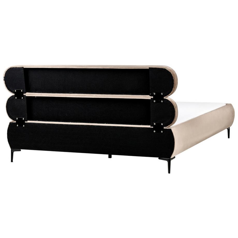 Beliani Letto en Velluto Minimalista LESSAY  