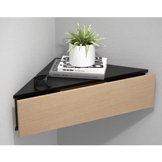 VCM Holz Wandschublade Nachtschrank Wandboard Eckregal Schublade Konsole Nachttisch Usal S  