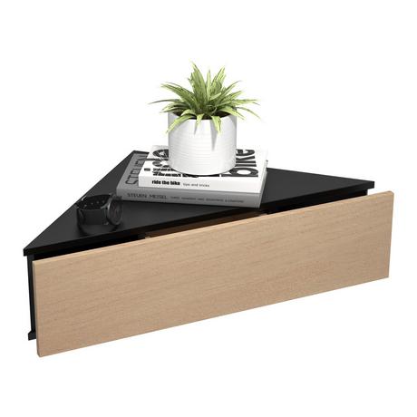 VCM Holz Wandschublade Nachtschrank Wandboard Eckregal Schublade Konsole Nachttisch Usal S  