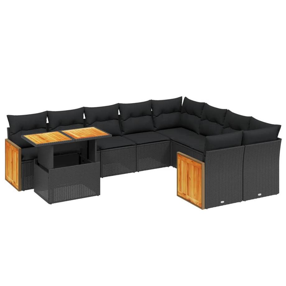 set divano da giardino Polirattan