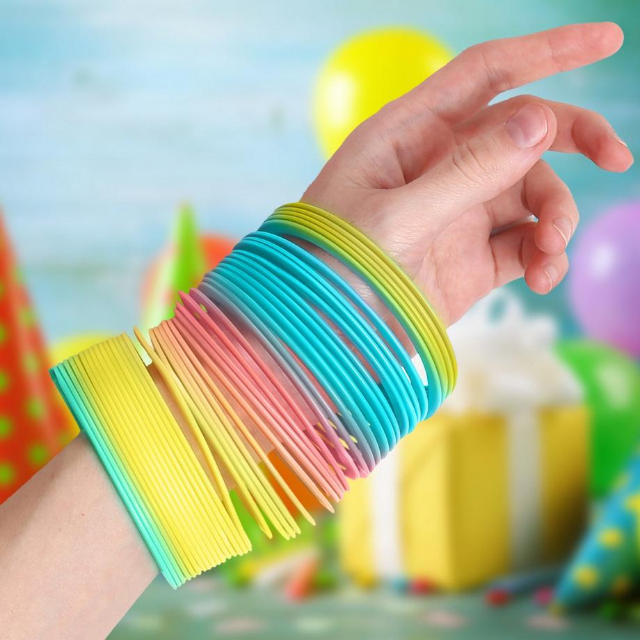 B2X  Ensemble de 4 spirales arc-en-ciel 