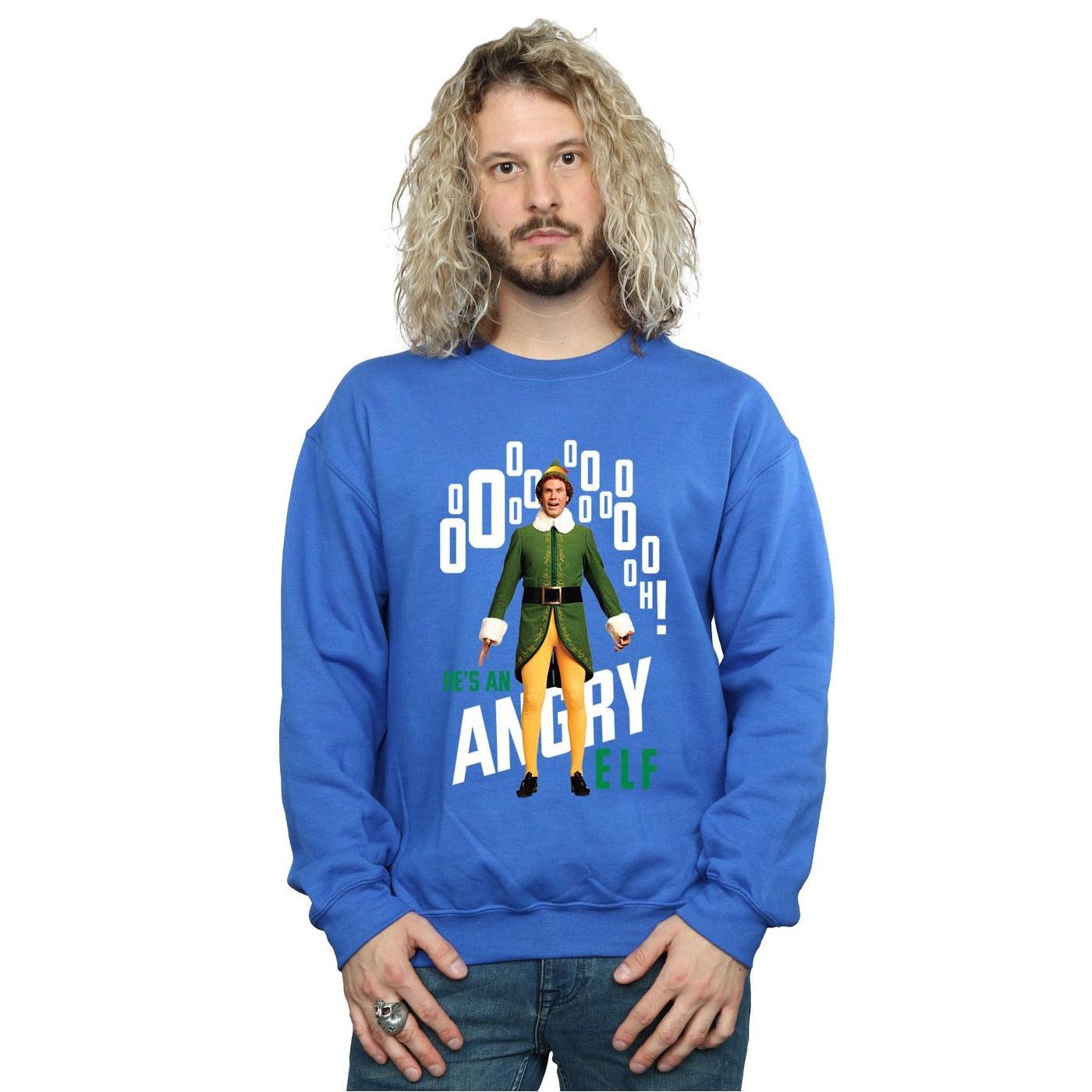 Elf Angry Bedrucktes Sweatshirt  