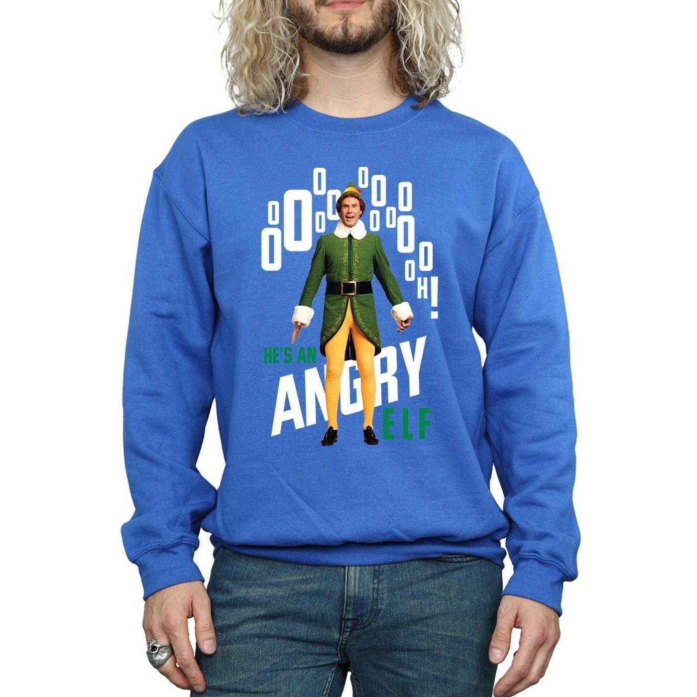 Elf Angry Bedrucktes Sweatshirt  