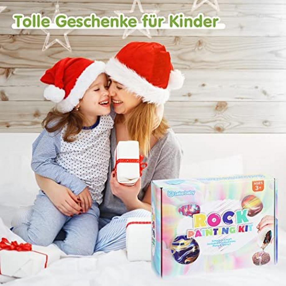 Activity-board  Steine Bemalen Set, Kreatives Malset für Kinder 