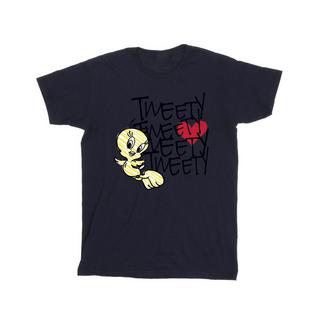 LOONEY TUNES Tweety Bird T-Shirt Stampa Grafica  
