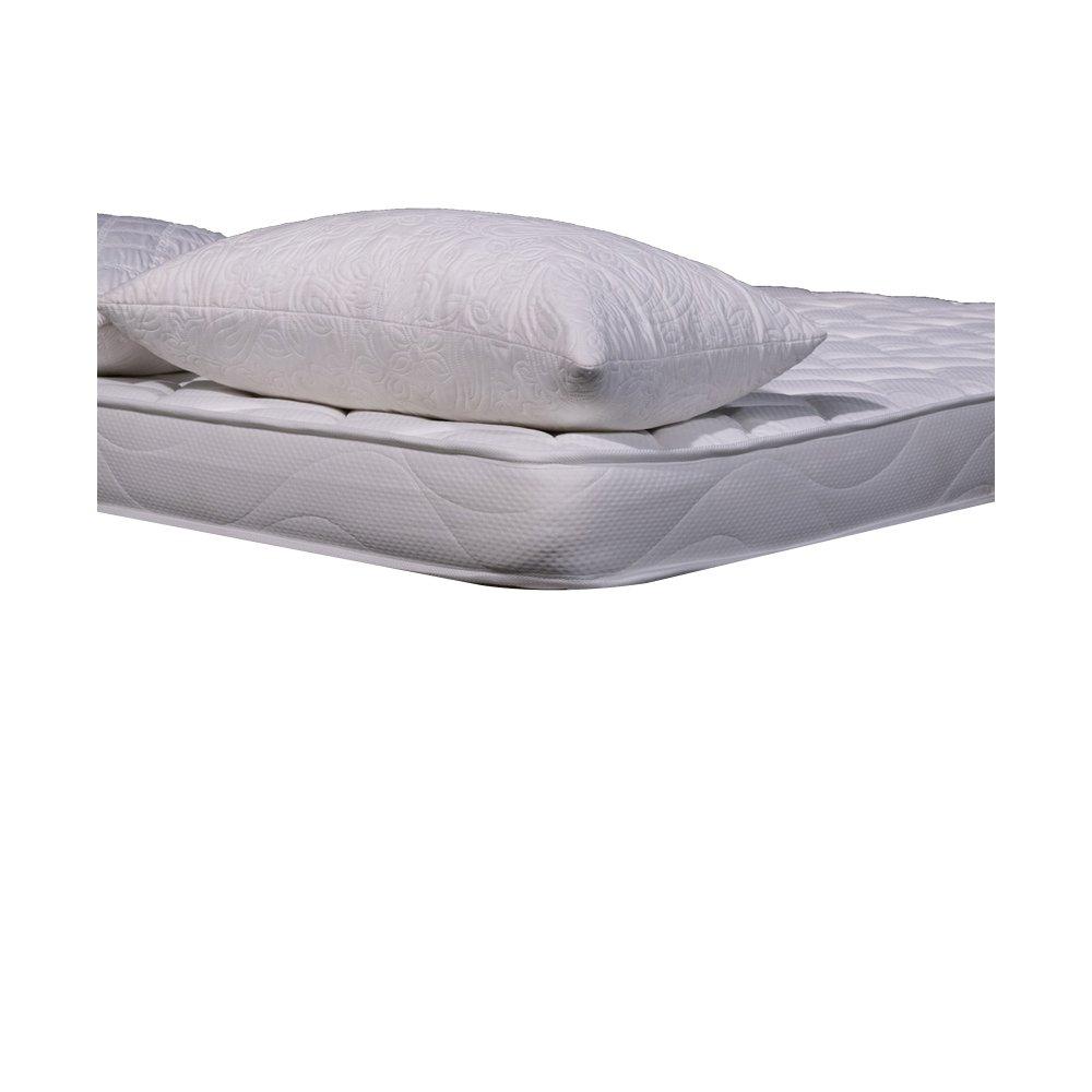 AB Matelas Matratze ECO | 140x190cm mit 2 Kissen aus Memory-Flocken 50x70cm | Schaum 25kgm³ | 14 cm  