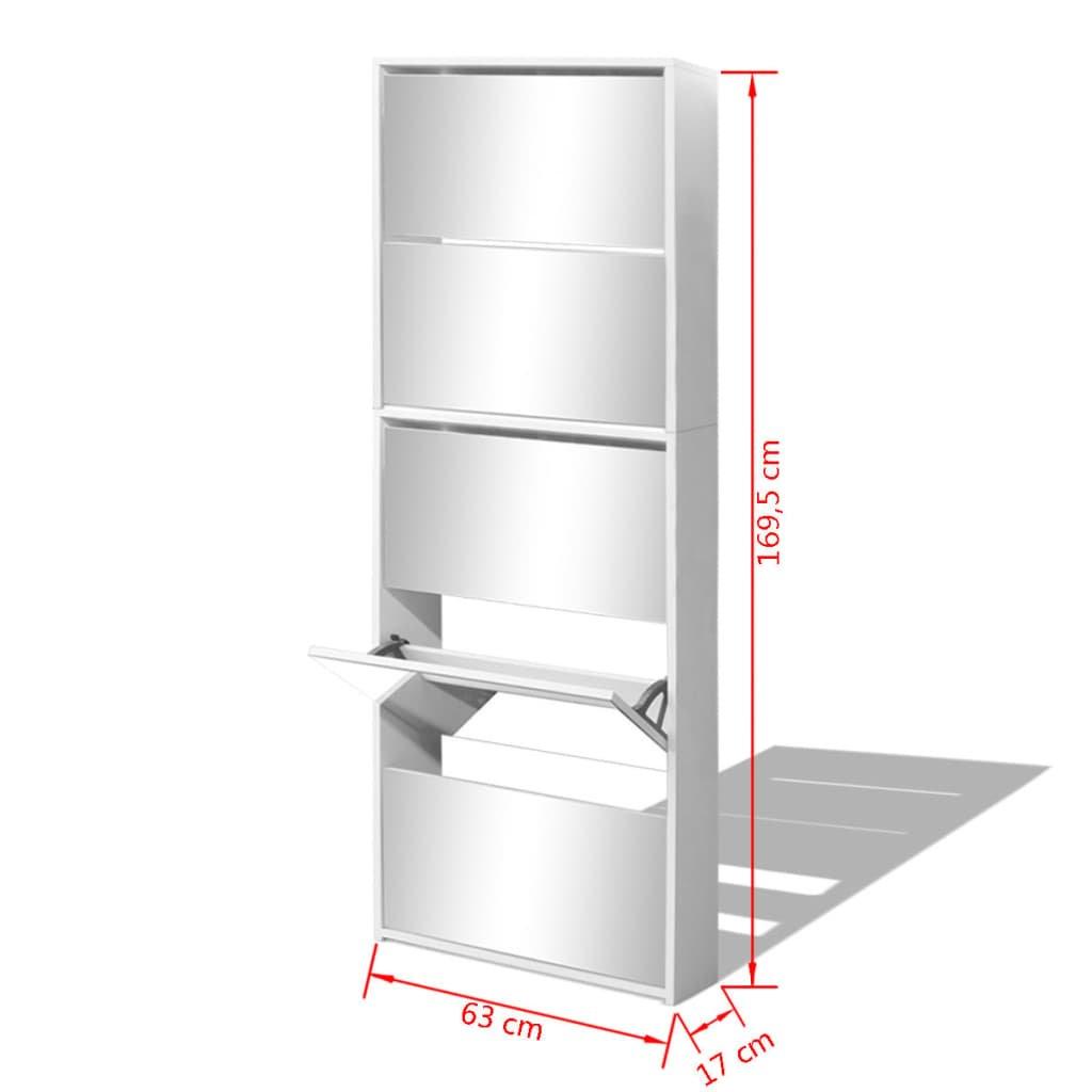 VidaXL Armoire à chaussures bois d'ingénierie  