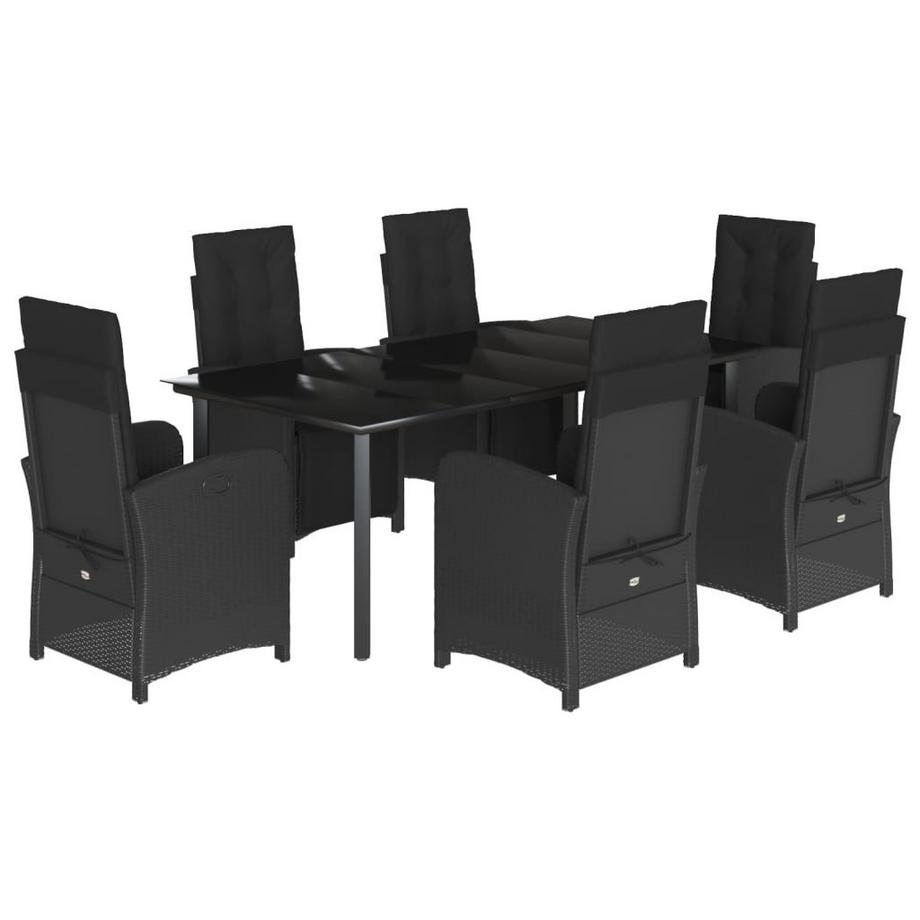 Ensemble de salle à manger de jardin rotin synthétique