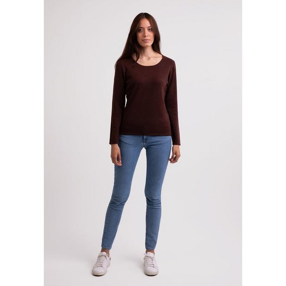 CASH-MERE.CH Kaschmir Rundhals Pullover  