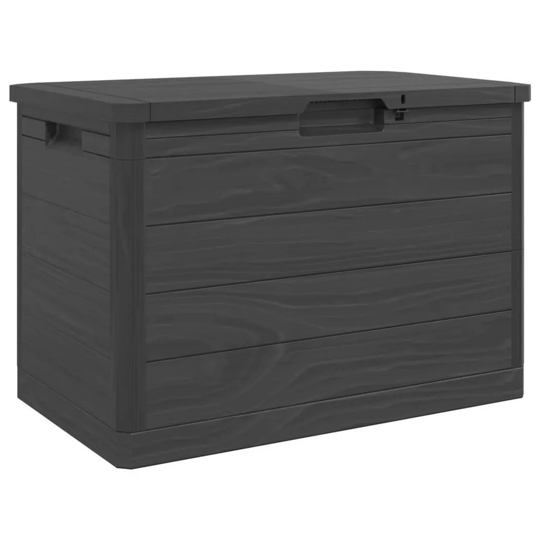 Boîte à coussins d extérieur anthracite 77,5x44,5x53 cm PP