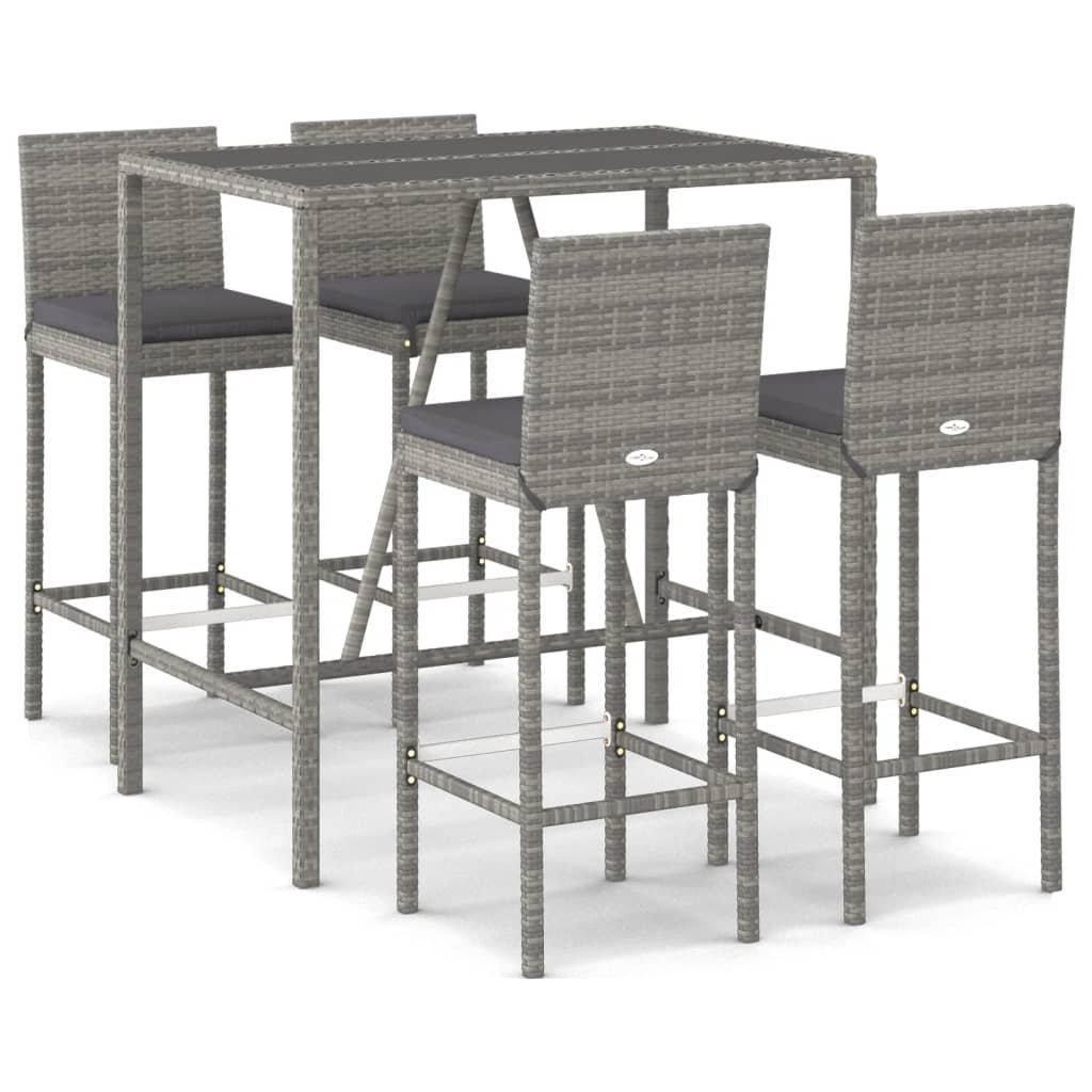 VidaXL Gartenbar set poly-rattan  