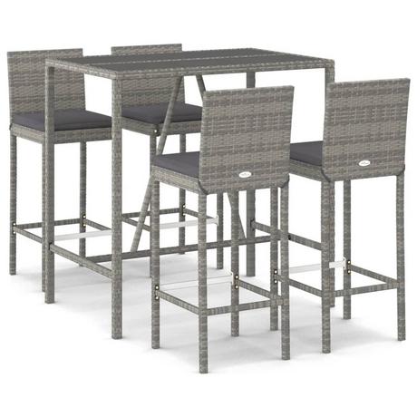 VidaXL Gartenbar set poly-rattan  