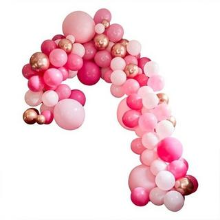 Ginger Ray  Luxus Set für Luftballongirlande in den Farben Rosa & Rosegold 