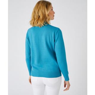 Damart  Pull col montant, maille jersey souple. 