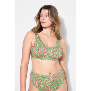 Studio Untold Haut de bikini imprimé léopard bonnets souples  