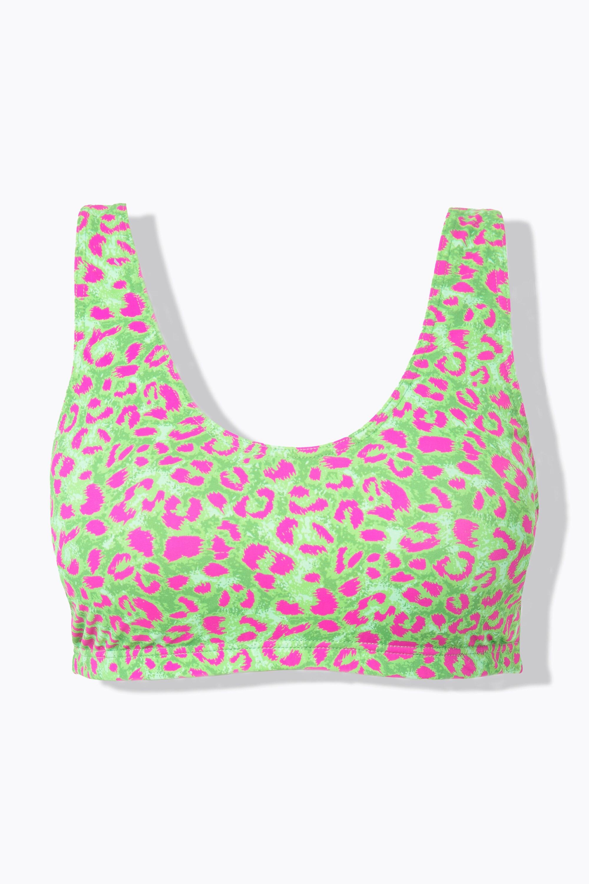 Studio Untold Haut de bikini imprimé léopard bonnets souples  