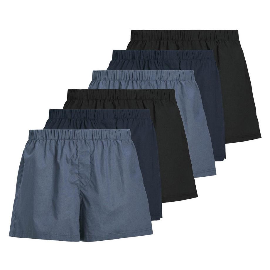 Web-Boxershorts  6er Pack Bequem sitzend-JACMILANO WOVEN BOXERS 6 PACK