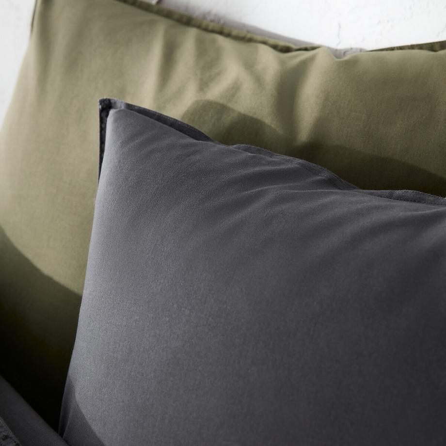 La Redoute Intérieurs Scenario Housse de couette unie en coton lavé  