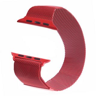 Cover-Discount  Apple Watch 42/44/45/49mm - Milanaise Edelstahl Armband Rot 