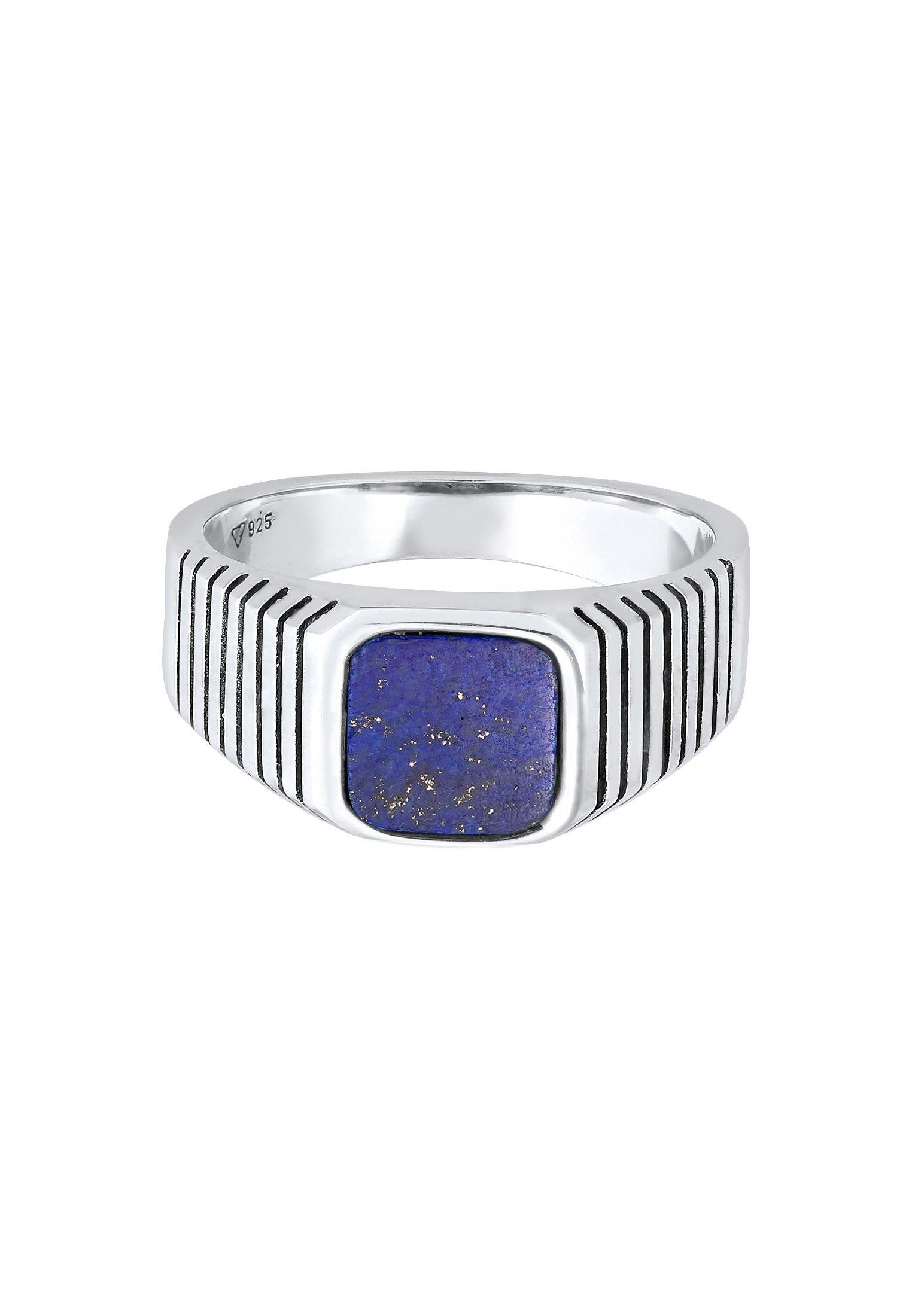 Kuzzoi  Bague Herren Siegelring Sodalith Quadrat 925 Silber 