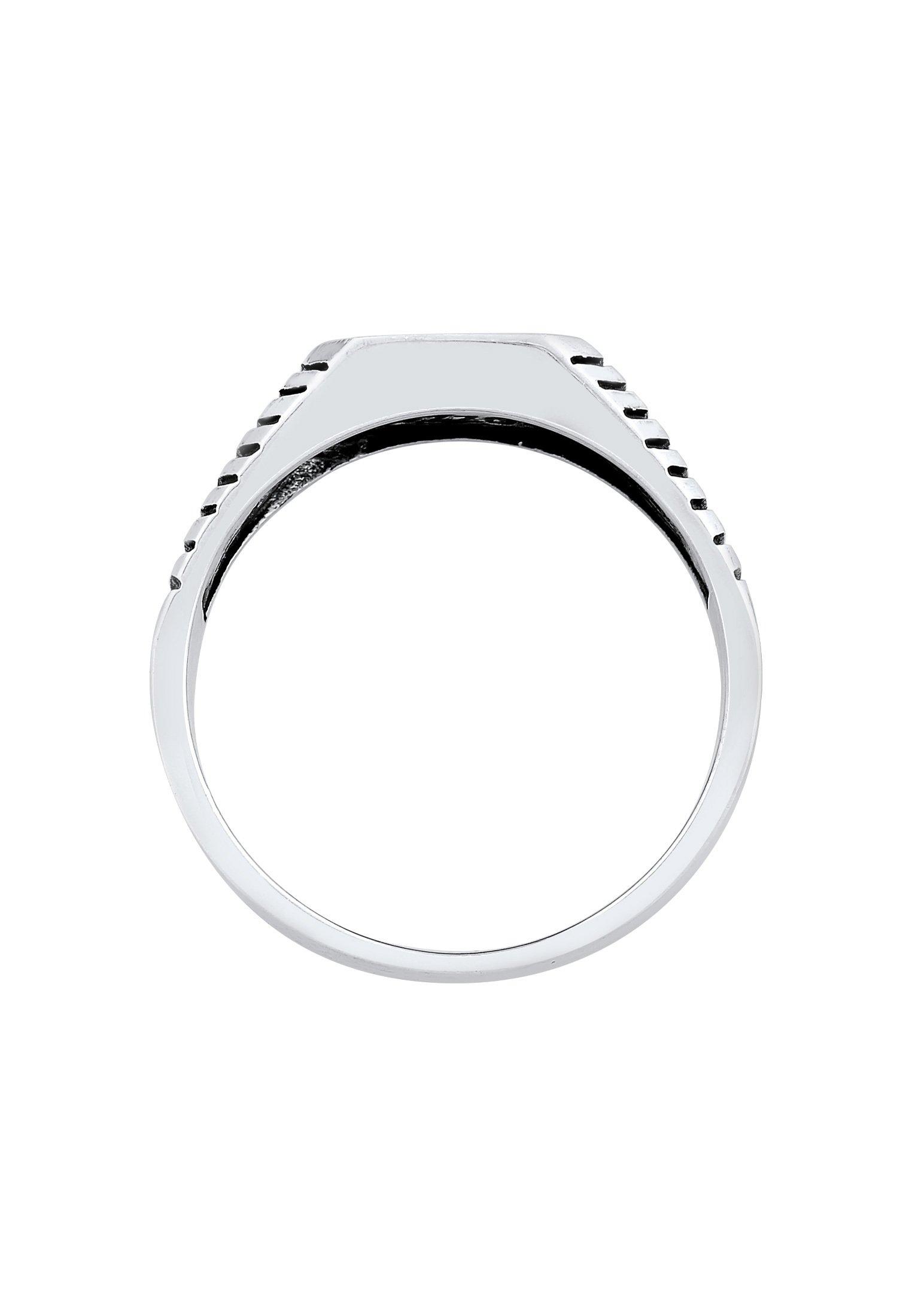 Kuzzoi  Bague Herren Siegelring Sodalith Quadrat 925 Silber 