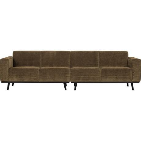 mutoni Sofa Statement 4-Sitzer Ribcord flach Rock 280  