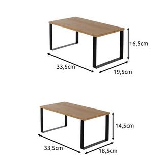 Ruhhy Etagère de cuisine en bambou - 2 pcs Ruhhy 25661  