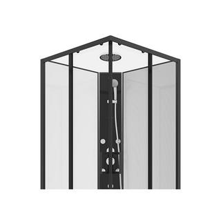 SHOWER DESIGN Eck-Duschkabine mit Hydromassage - 80 x 80 x 225 cm - KIVORA  