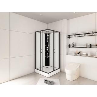 SHOWER DESIGN Eck-Duschkabine mit Hydromassage - 80 x 80 x 225 cm - KIVORA  