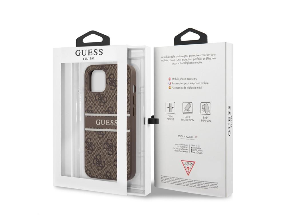 GUESS  Coque pour iPhone 13 PU 4G Stripe 