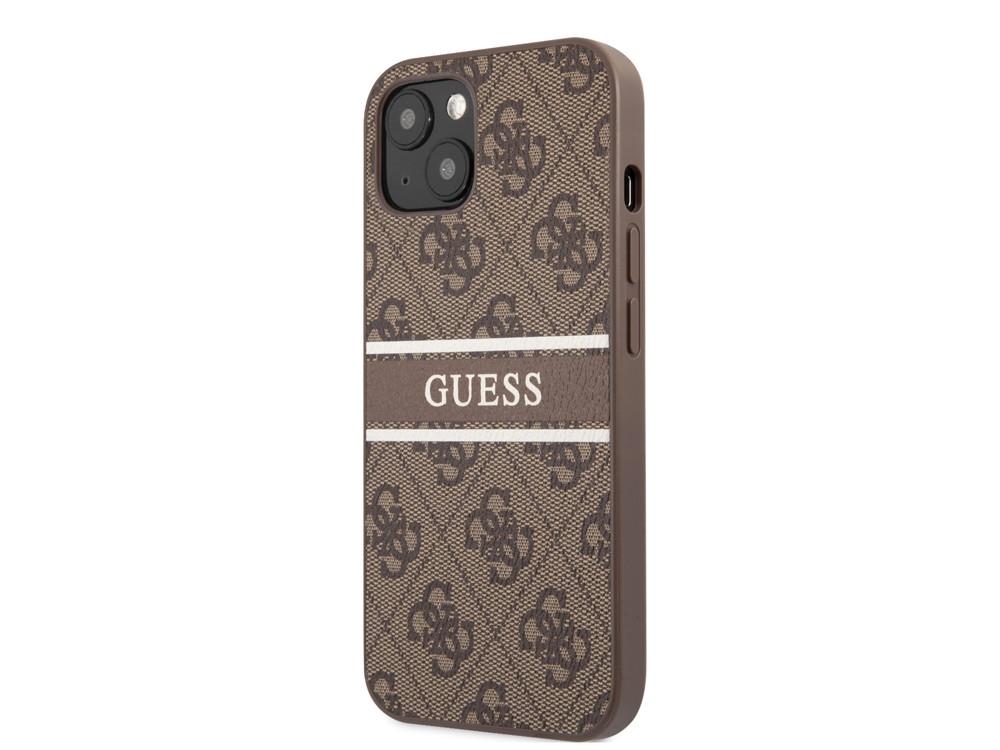 GUESS  Coque pour iPhone 13 PU 4G Stripe 