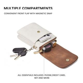 Only-bags.store Leder Umhängetasche für Handys mit Geldbörse  