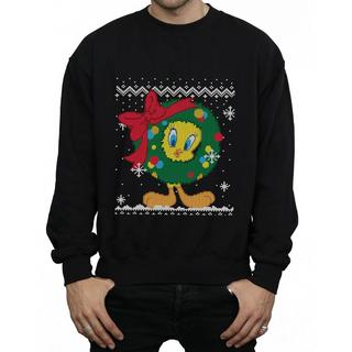 LOONEY TUNES  Tweety Pie Christmas Fair Isle Sweatshirt 