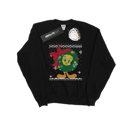 LOONEY TUNES  Tweety Pie Christmas Fair Isle Sweatshirt 