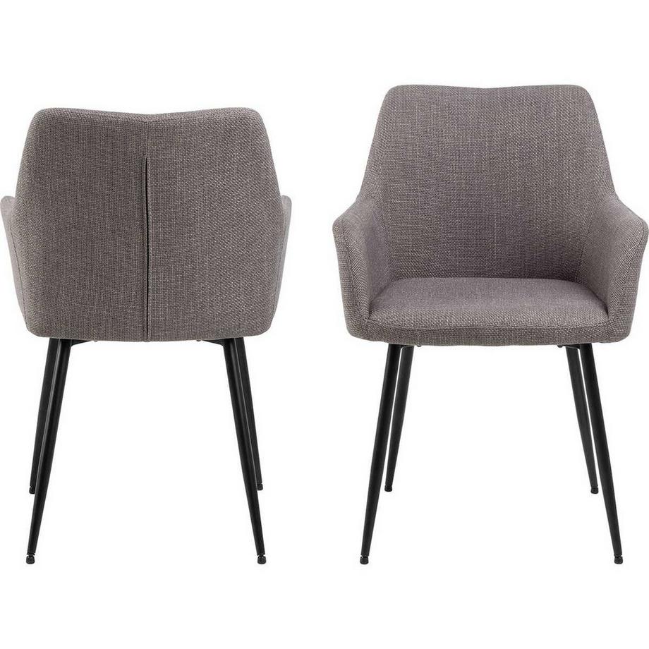 mutoni Sedia da pranzo Lachlan grigio-marrone (1 pezzo)  