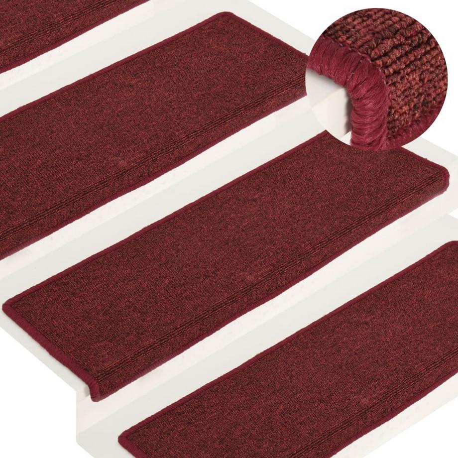 VidaXL Tapis d'escalier 15 pcs polypropylène  