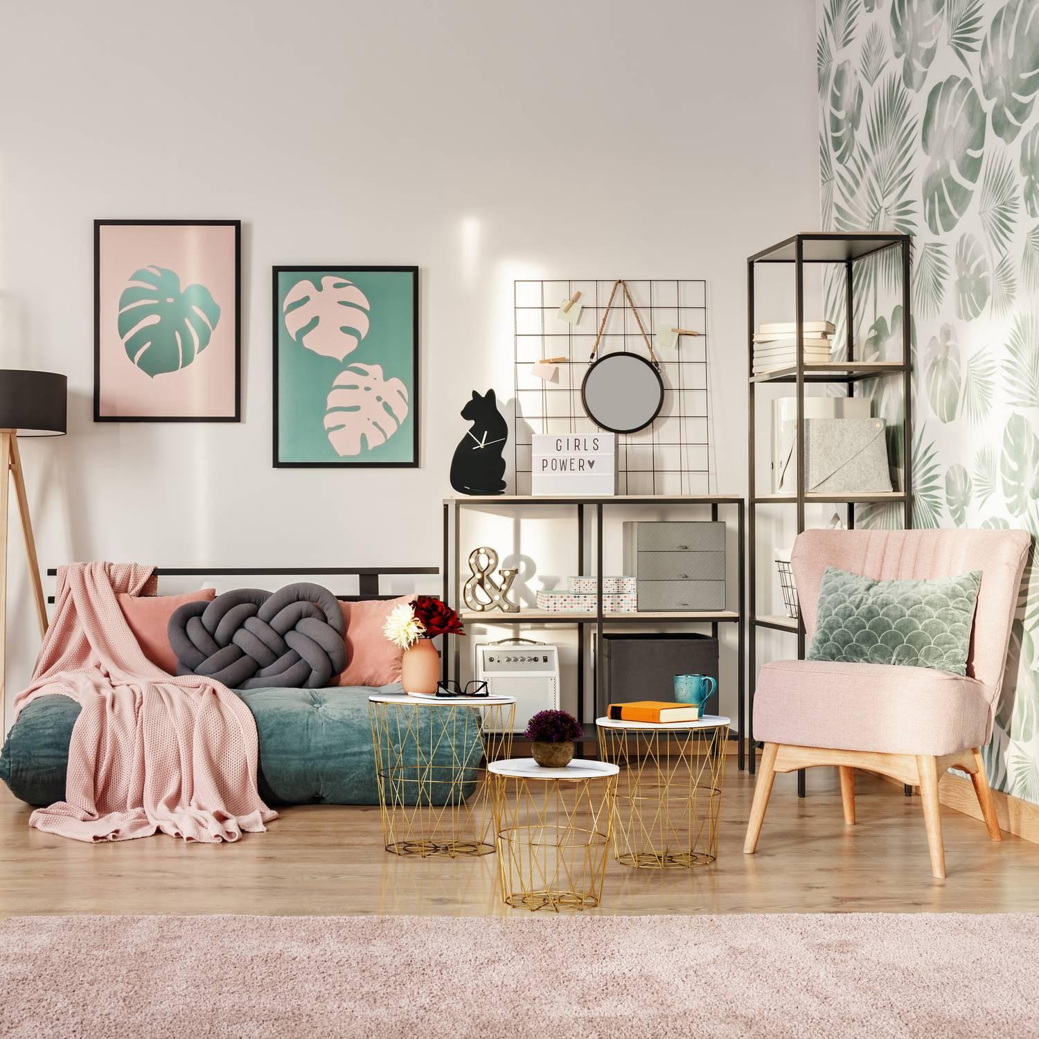 Northix Set di 3 tavoli a cestino  