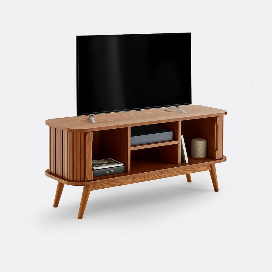 La Redoute Intérieurs Meuble TV en frêne et plaqué  