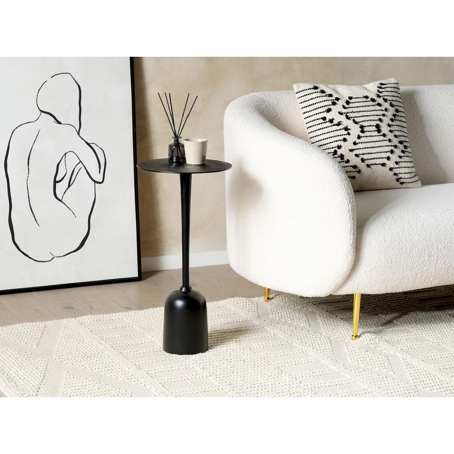 Beliani Table d'appoint en Aluminium  SELWYN  