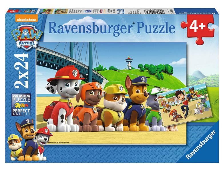 Ravensburger  Ravensburger puzzel Paw Patrol Dappere honden - 2x 24 stukjes 