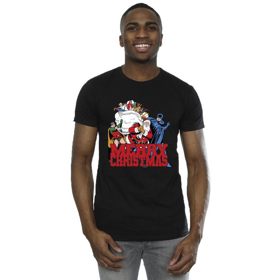 DC COMICS T-Shirt Imprimé Graphique Merry Christmas  