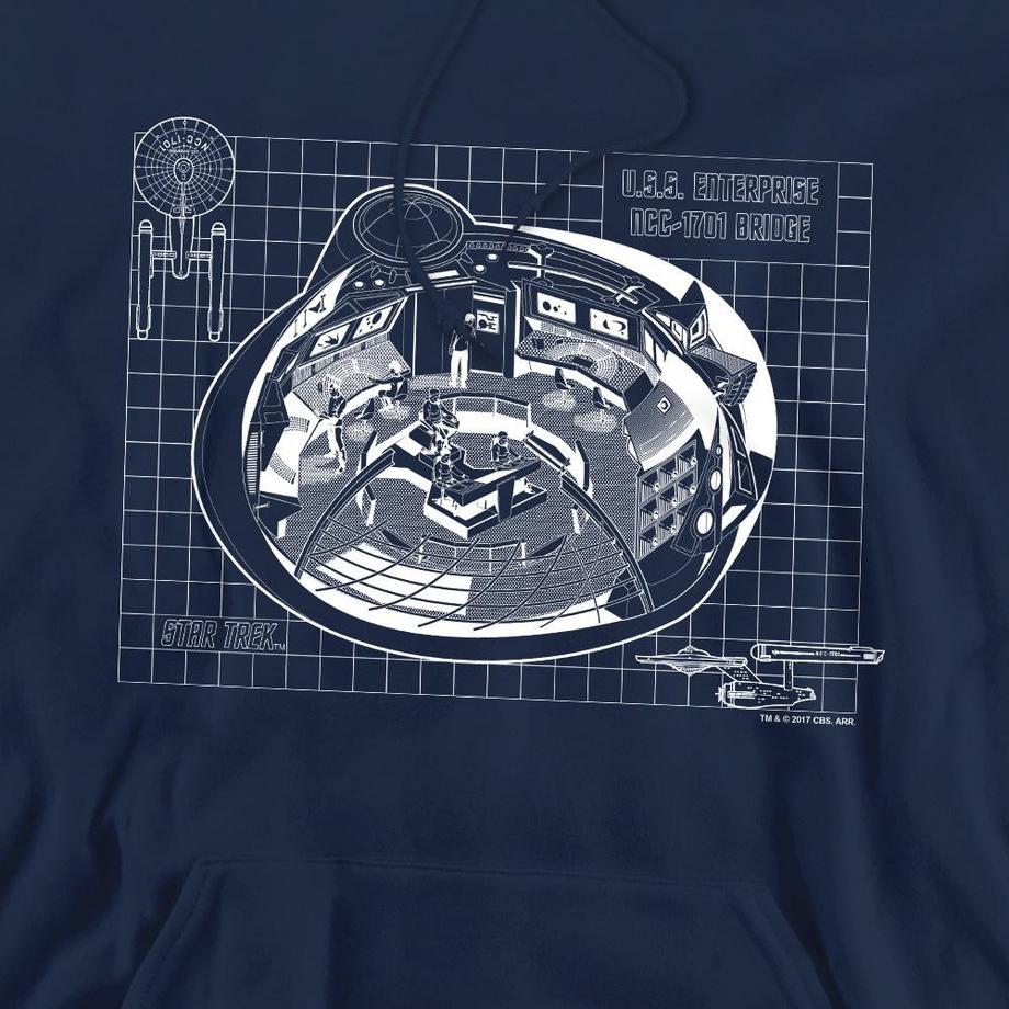 Star Trek Bridge Felpa con cappuccio  