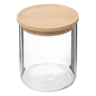 5five Set di barattoli in vetro con coperchio in legno - Confezione da 3 pezzi  