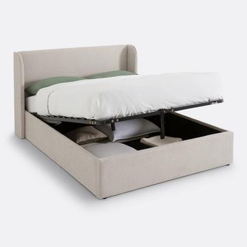 Kastenbett Nasik mit hochklappbarem Lattenrost