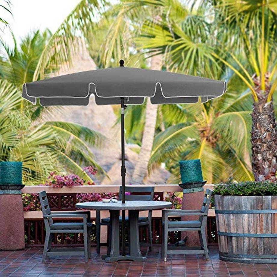 Pricenet Rechteckiger Balkon-Sonnenschirm mit UPF 50+ Sonnenschutz  