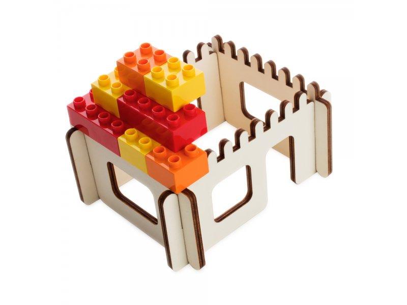 Brikkon  Baustein Grundplatte, Haus 