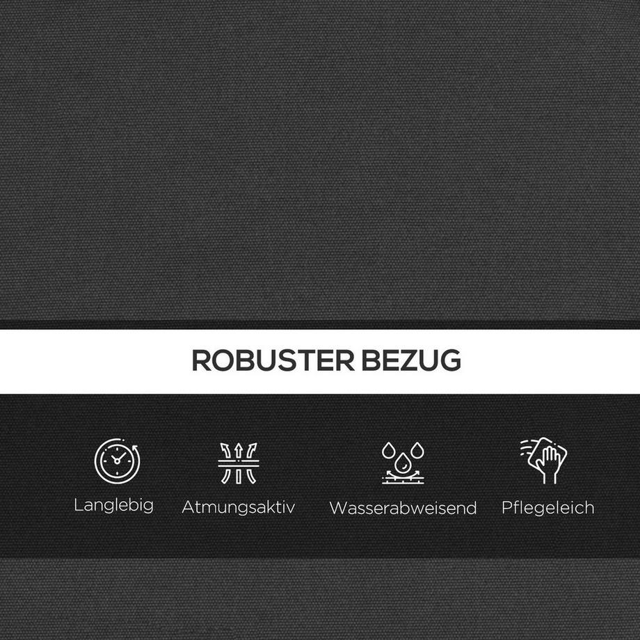 Northio  Ensemble De Coussins Pour Balançoire De Porche 170 Cm, Coussin De Chaise, Coussin De Siège, Coussin De Jardin, Coussin De Dossier, Gris Foncé 