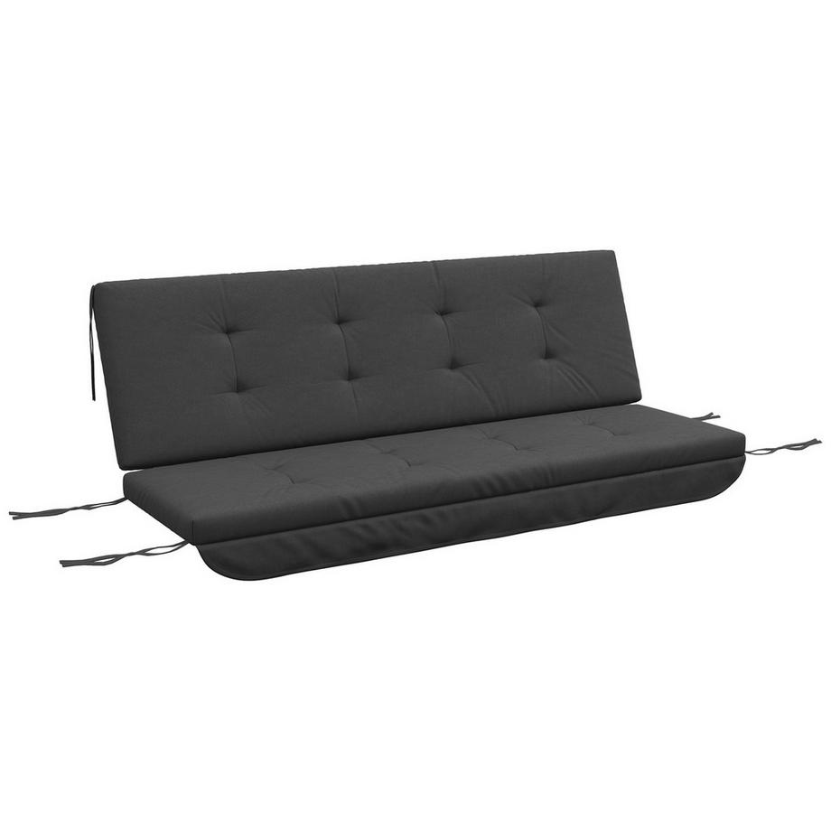 Northio  Ensemble De Coussins Pour Balançoire De Porche 170 Cm, Coussin De Chaise, Coussin De Siège, Coussin De Jardin, Coussin De Dossier, Gris Foncé 