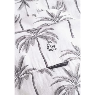 Colours & Sons Kurzarmhemd Palmen Print  