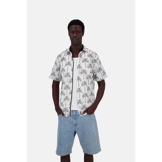 Colours & Sons Kurzarmhemd Palmen Print  